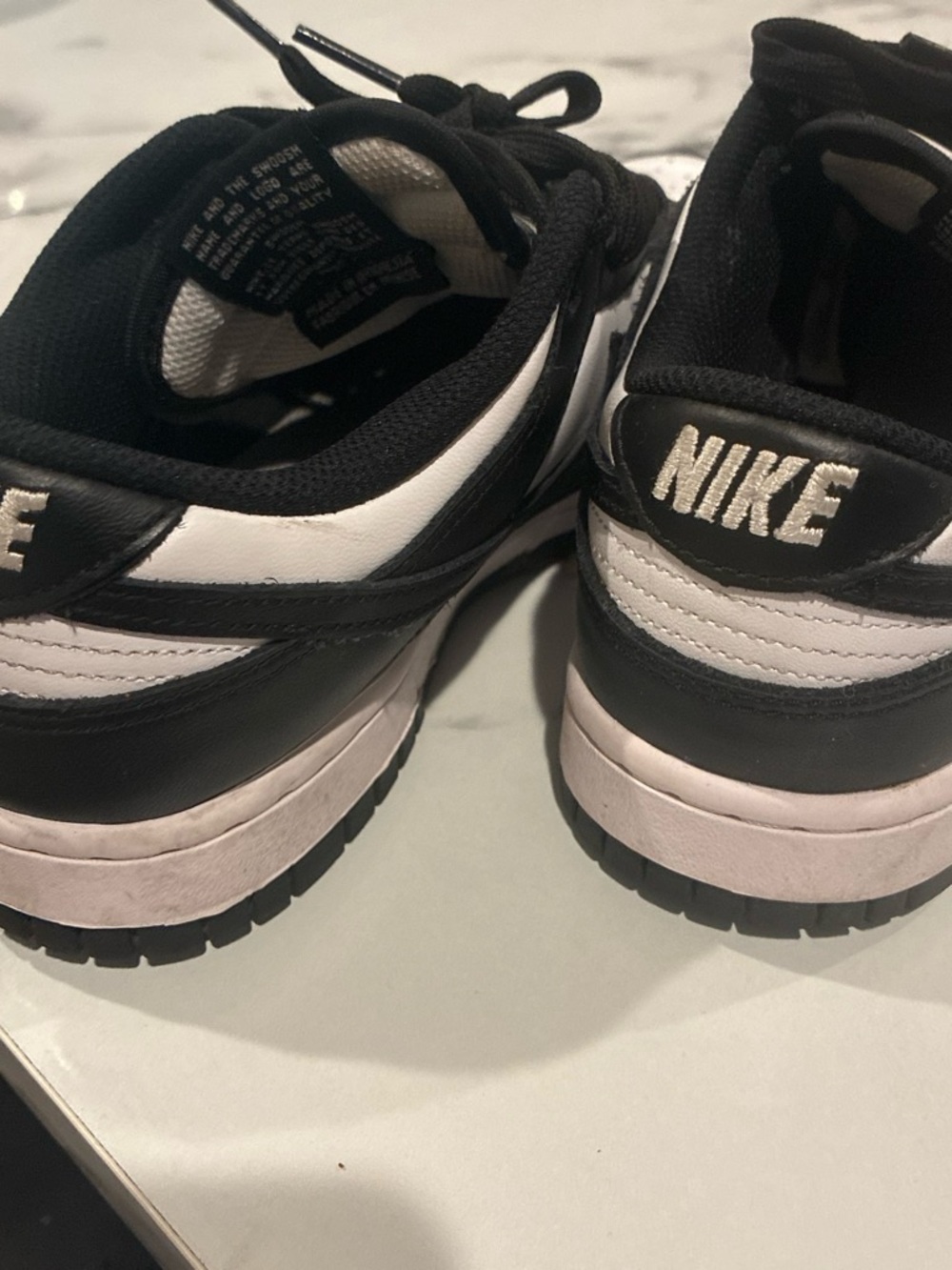 Nike Men’s Black and White Low-Top Sneakers